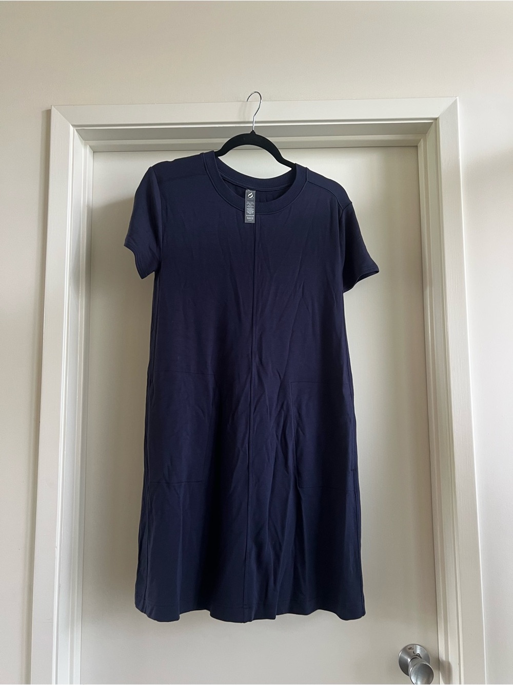 Lou & Grey Navy Short Sleeve Mini Dress